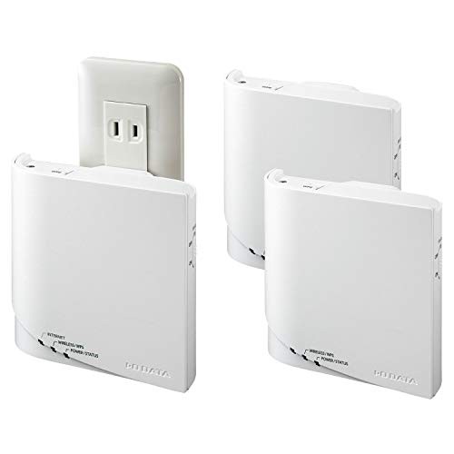 【中古】 子機2台セット IODATA アイ・オー・データ メッシュWiFi 無線LAN ルーター 11ac Wi-Fi 867+400Mbps 子機2台 コンセント直付け I