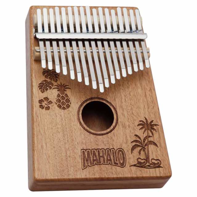 【中古】 ハワイ MAHALO (マハロ) カリンバ 親指ピアノ 17キー ハワイデザイン M-KALIMBA HWI