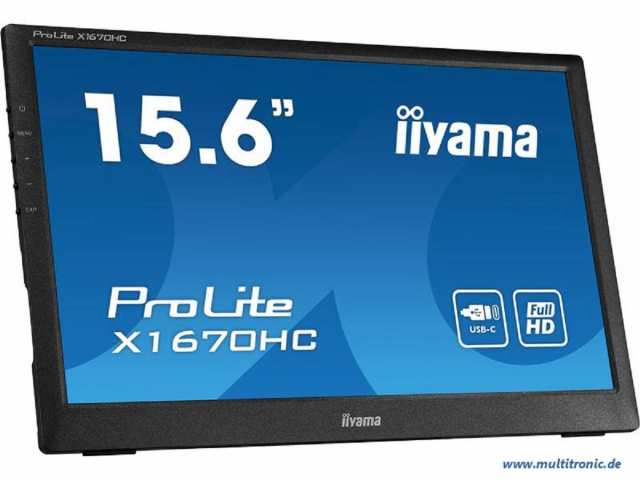 【中古】 マウスコンピューター iiyama モバイルモニター 15.6型(1920×1080フルHD/IPS方式パネル/ノングレア液晶/USB Type-C ケーブル付