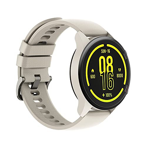 【中古】 ベージュ 【日本品】Xiaomi Mi Watch スマートウォッチ 1.39インチディスプレイ 血中酸素レベル測定 16日間バッテリー持続 117