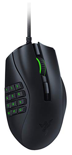 【中古】 有線_マウス_ブラック Razer Naga X MMO ゲーミングマウス 16ボタン 多ボタン 多ボタンマウス 軽量 85g 18000 DPI 5G 高性能オ