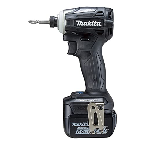 【中古】 黒 マキタ(Makita) 充電式インパクトドライバ（黒）14.4V6Ah バッテリ2本・充電器・ケース付 TD162DRGXB