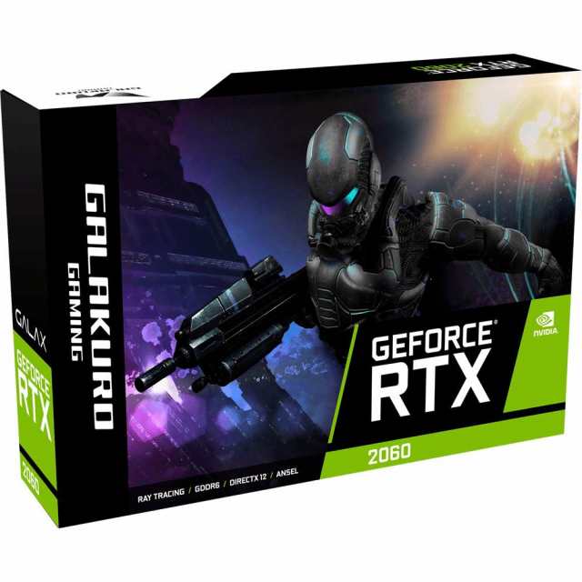 【中古】 玄人志向 NVIDIA GeForce RTX2060搭載 グラフィックボード GDDR6 6GB GALAKURO GAMINGシリーズ GG-RTX2060-E6GB/DF2