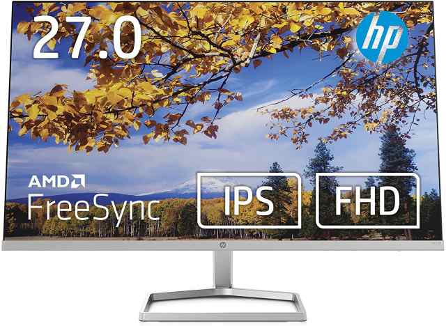 【中古】 27 フルHD 非光沢IPS 背面ホワイト HP モニター M27fw 27インチ フルHD 薄型 非光沢 IPSパネル スリムベゼル 背面ホワイト (型