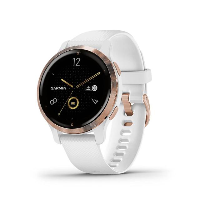 中古】 ホワイト GARMIN(ガーミン) スマートウォッチ GPS Venu 2S 