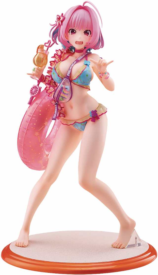 【中古】 ウェーブ Dream Tech アイドルマスター シンデレラガールズ 水着商法 夢見 りあむ 1/7スケール PVC製 塗装済み 完成品 フィギュ