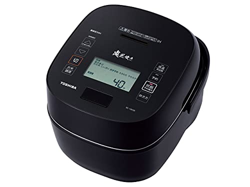 【中古】 TOSHIBA 真空圧力IHジャー炊飯器 炎匠炊き (5.5合炊き) グランブラック RC-10VSR(K)