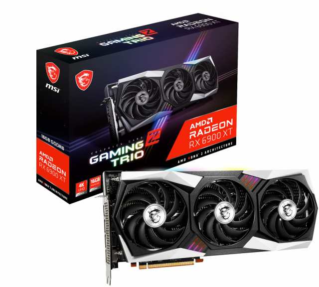 【中古】 RX 6900 XT MSI Radeon RX 6900 XT GAMING Z TRIO 16G グラフィックスボード VD7690