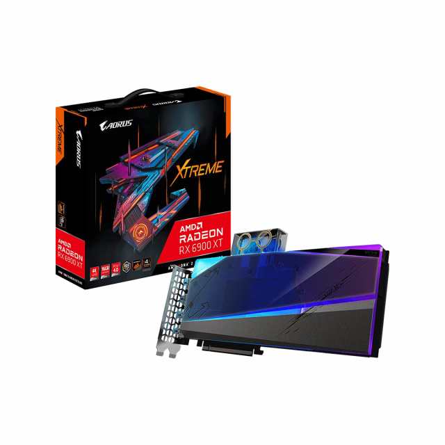 【中古】 ハイエンド AORUSモデル(水冷) GIGABYTE AMD Radeon RX6900XT 搭載 グラフィックボード GDDR6 16GB 水冷ブロック一体型 【国内