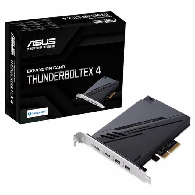 【中古】 ASUSTek 拡張カード ThunderboltEX 4 デュアルThunderbolt 4 (USB?C)ポート DisplayPort 1.4 PCIe 3.0x4インターフェイスの通販は