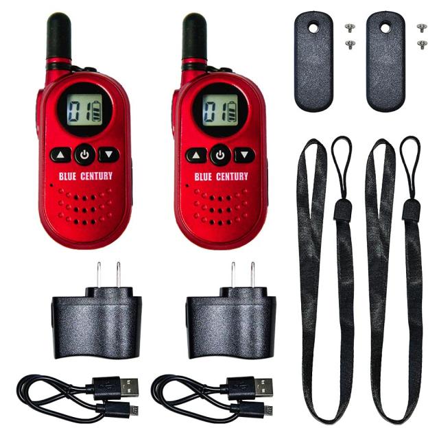 【中古】 本体2台セット BLUE CENTURY ブルーセンチュリー 免許不要 国内メーカー 特定小電力 トランシーバー BC-20 Chanty（シャンティ）RED 超小型 トランシーバー インカム ベ ルトクリップ等付属 技適マーク有 総務省技術基準適合商品 (レッド) (本体2台セット)の通販は