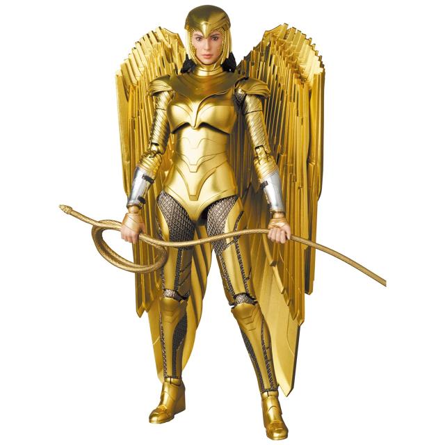 【中古】 MAFEX マフェックス No.148 WONDER WOMAN ワンダーウーマン GOLDEN ARMOR Ver. 全高約160mm 塗装済み アクションフィギュアの通販は