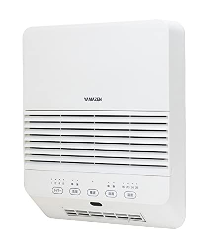 【中古】 3)[大風量]壁掛けタイプ [山善] 大風量 セラミックヒーター 壁掛タイプ (温度センサー) (1200/600W 2段階切替) (風量2段階調節) (切タイマー 最大6時間) (8時間オートオフ機能) (リモコン付き) ホワイト DFX-RK121(W)の通販は