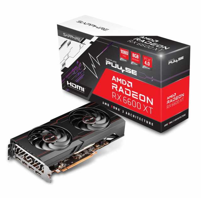 【中古】 Sapphire PULSE Radeon RX 6600 XT GAMING OC 8G グラフィックスボード 11309-03-20G VD7833