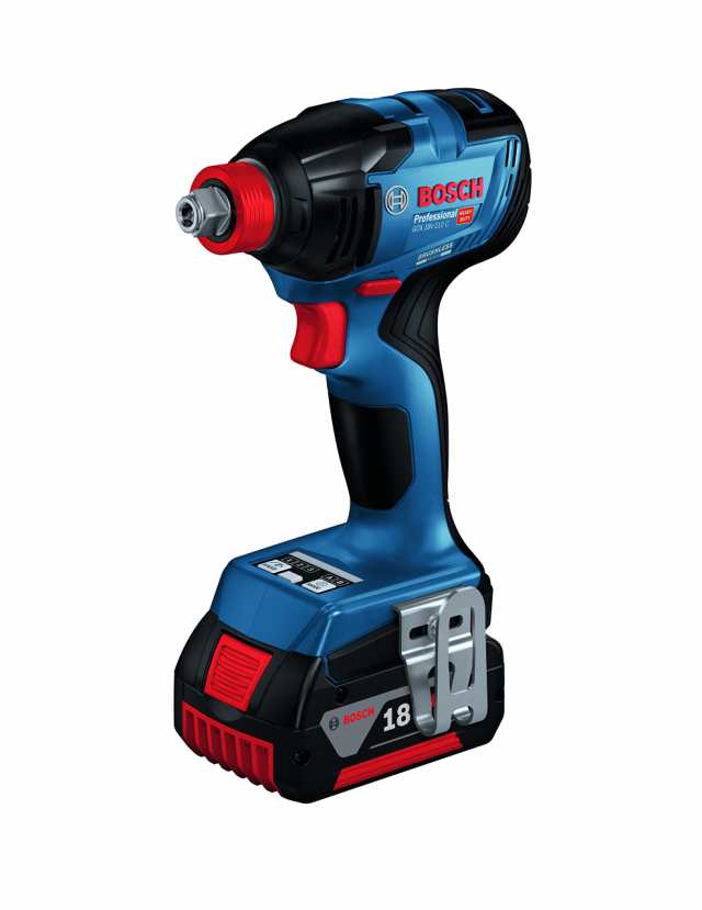 【中古】 Bosch Professional(ボッシュ)18V コードレスインパクトドライバー (5.0Ahバッテリーx2個･充電器･ベルトフック・キャリングケ