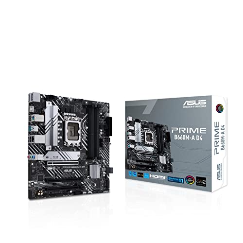 【中古】 単品 ASUS INTEL 第12世代 CPU ( LGA1700 ) 対応 B660 チップセット mATX マザーボード PRIME B660M-A D4 【 国内品 】