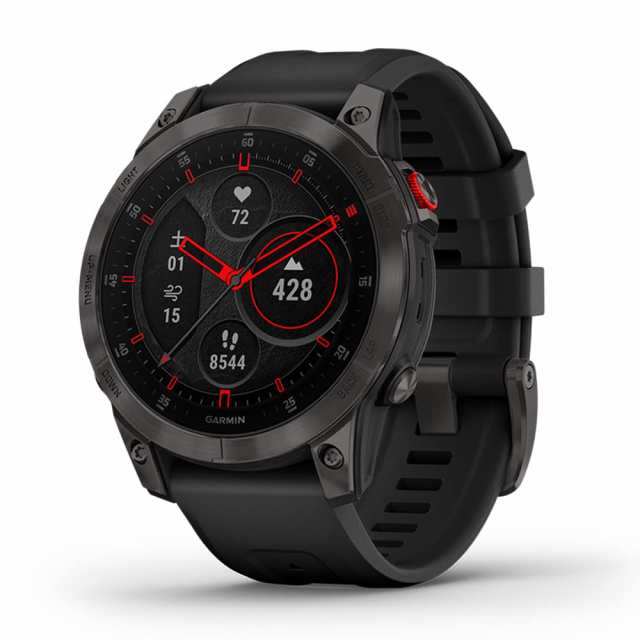 【中古】 GARMIN(ガーミン) epix Sapphire Carbon Gray DLC Ti/Black AMOLEDディスプレイ搭載 マルチスポーツGPSウォッチ Android/iOS対