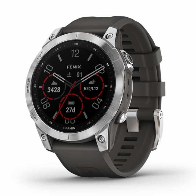 【中古】 GARMIN(ガーミン) fenix 7 Silver/Graphite タッチスクリーン マルチスポーツGPSウォッチ Android/iOS対応 【日本正規品】 小