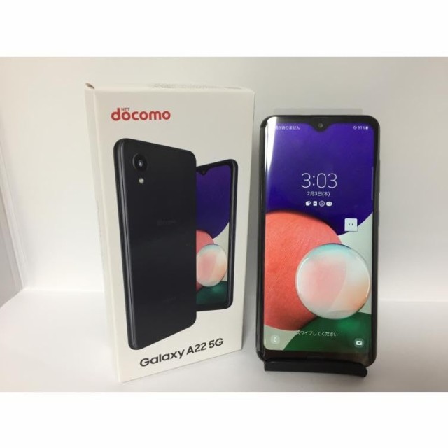 【中古】 au_ブラック_64 GB docomo Galaxy A22 5G ブラック SIMフリー