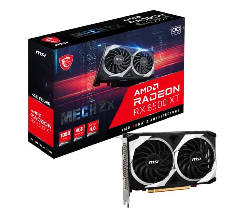 【中古】 MSI Radeon RX 6500 XT MECH 2X 4G OC グラフィックスボード VD7987