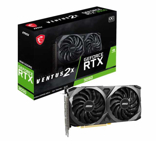 【中古】 VENTUS 2X_グラフィックスボード本体 MSI GeForce RTX 3050 VENTUS 2X 8G OC グラフィックスボード VD7986