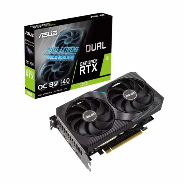 【中古】 ASUS Dual GeForce RTX? 3050 搭載ビデオカード OC edition 8GB GDDR6 / DUAL-RTX3050-O8G