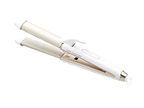 【中古】 1)2WAY 30mm コイズミ ヘアアイロン 2WAY ストレート ＆ カール 30mm サロンセンス 300 シルキーモイスト 海外対応 ホワイト KHR-7520/Wの通販は