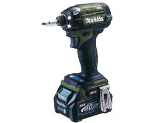 【中古】 マキタ(Makita) 充電式インパクトドライバ（オリ ーブ） 40Vmax2.5Ah バッテリ2本・充電器・ケース付 TD002GRDXO