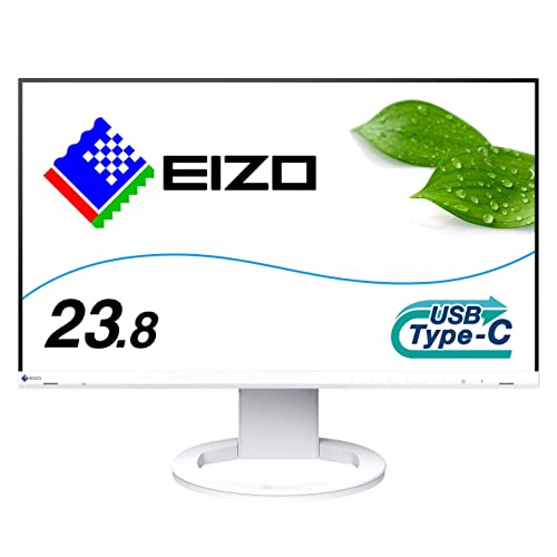 【中古】 2)ホワイト_1)202Newモデル/23.8型/USB Type-C接続 EIZO FlexScan EV2480-ZWT （23.8型モニター/1920×1080/USB Type-C対応/アンチグレアIPS/疲れ目軽減/ホワイト）の通販は