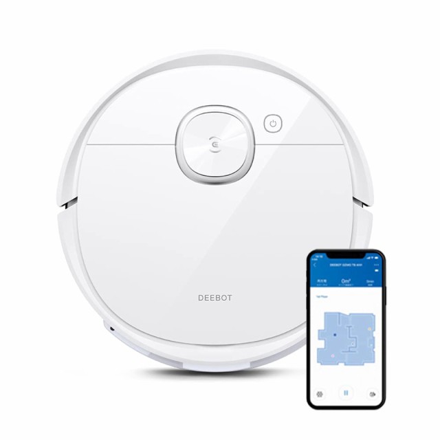 【中古】 エコバックス 【振動式パワフル水拭きが進化】ECOVACS (エコバックス) ロボット掃除機 202モデル DEEBOT T9 吸引力アップ 高性