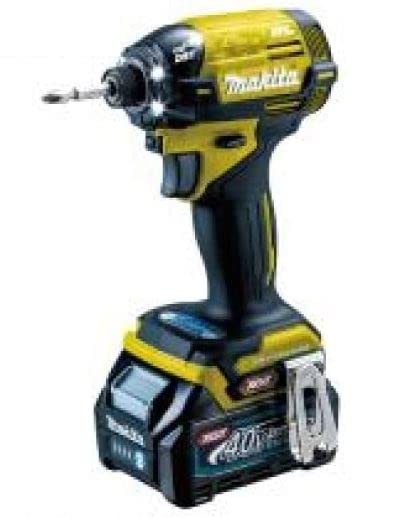 【中古】 マキタ(Makita) 充電式インパクトドライバ(イエロー)40Vmax2.5Ah バッテリ2本・充電器・ケース付 TD002GDXFY ?35.9 x 31.7 x 12