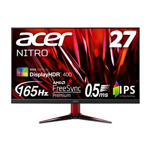 【中古】 27インチ/IPS/0.5ms/フルHD/165Hz Acer ゲーミングモニター Nitro VG272LVbmiipx 27インチ IPS 非光沢 フルHD 165Hz 0.5ms(GTG