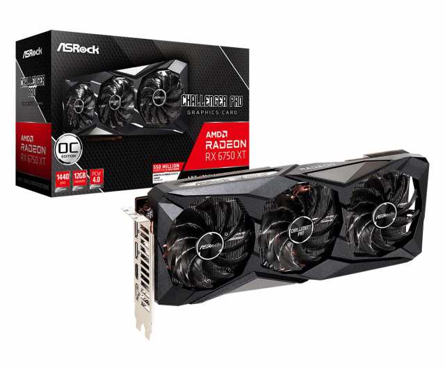 【中古】 ASRock グラフィックボード AMD Radeon RX6750XT 搭載モデル 【国内品】 RX6750XT CLP 12GO