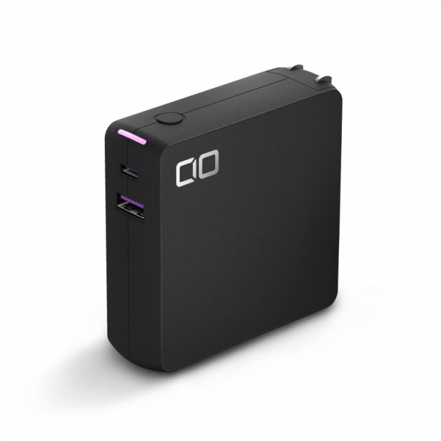 【中古】 ブラック CIO モバイルバッテリー コンセント(AC一体型) 10000mAh PD 30W 合計42W出力 高出力 タイプC SMARTCOBY Pro PLUG