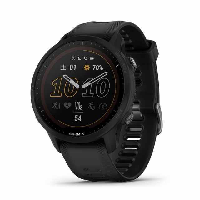 【中古】 ブラック_ソーラー充電対応モデル ガーミン(GARMIN) Forerunner 955 Dual Power ランニングウォッチ Black【日本正規品】 バン