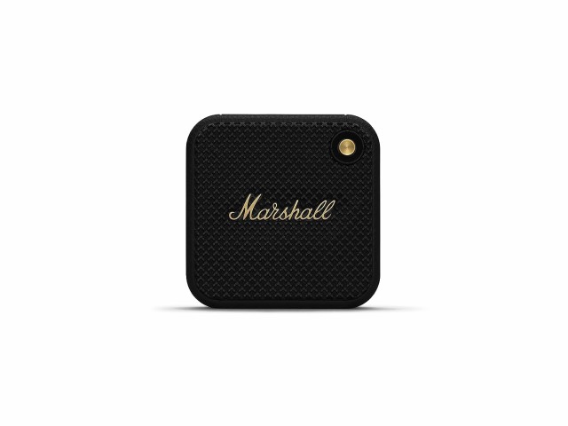 【中古】 ブラック＆ブラス Marshall ワイヤレスポータブル防水スピーカー Willen ブラック＆ブラス 連続再生15時間/IP67防水仕様/超小型