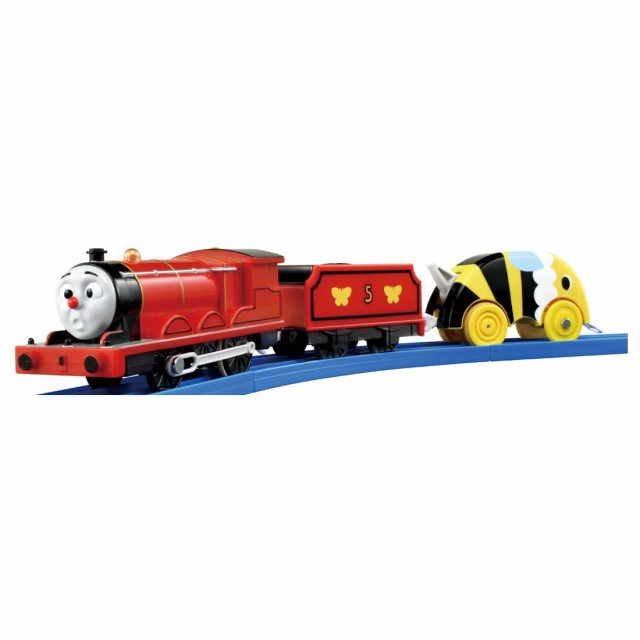 【中古】 タカラトミー(TAKARA TOMY) プラレール トーマス TS-14 プラレールジェームスとみつばちおいかけっこ 電車 おもちゃ 3歳以上