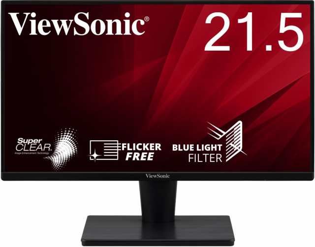 【中古】 ViewSonic ビューソニックジャパン 21.5インチ 液晶モニター VA2215-H-7 (フルHD/VA/75Hz/HDMI，VGA/フリッカーフリー/ブルーラ