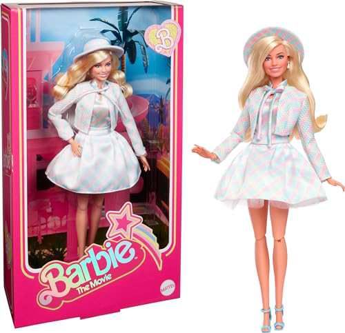 【中古】 バービー(Barbie) 映画「バービー」 ブルーチェックドレス 【着せ替え人形・ドール】 【6才〜】 HRF26