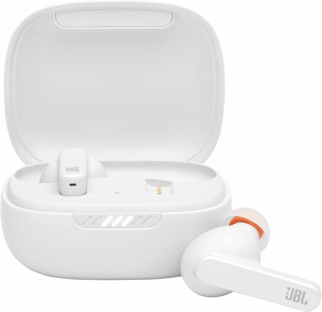 【中古】 ホワイト JBL LIVE PRO+ TWS 完全ワイヤレスイヤホン ハイブリッド ノイズキャンセリング/IPX4/Bluetooth対応/ワイヤレス充電対