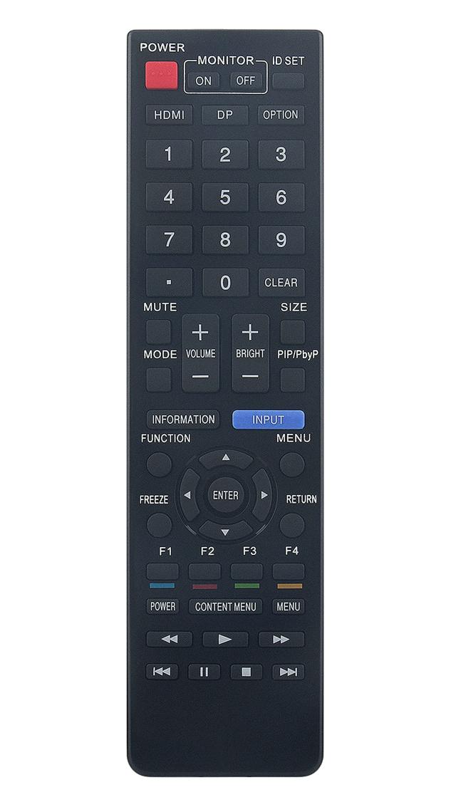 【中古】 RRMCG1019MPPZ 交換用リモコン Sharp Monitor 4K Ultra HD Displays PN-HW431 PN-HW501 PN-HW551 PN-HW651 PN-HW751 PN-HW861 デジタルサイネージディスプレイ用の通販は 12,503円