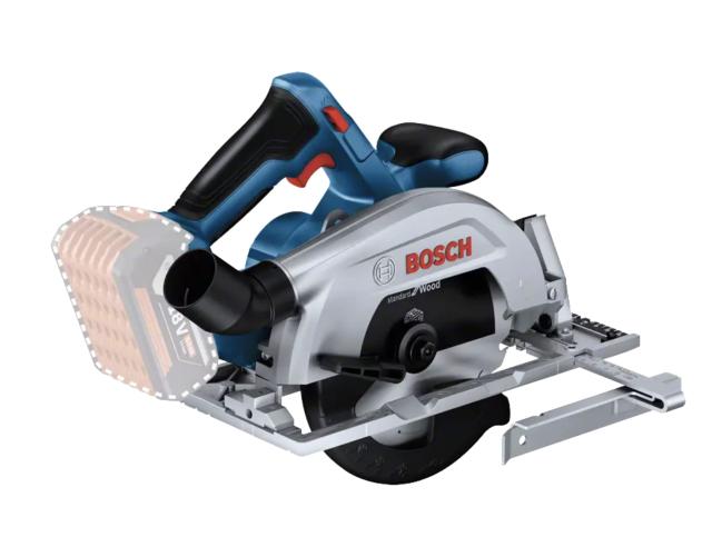 【中古】 Bosch Professional(ボッシュ) 18Vコードレス丸のこ(バッテリー・充電器別売り・平行ガイド・サンプルチップソー付き)GKS18V-57-2Hの通販は