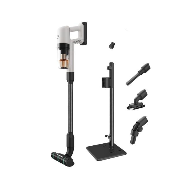 【中古】 【豊富なノズル】 エレクトロラックス 掃除機 コードレス スティックUltimateHome 700 軽量 パワフル吸引 再生プラスチック使用 ハンディ 絡まないブラシ北欧デザインシェルホワイトEFP71524の通販は 35,878円