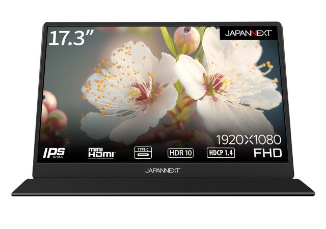 【中古】 JAPANNEXT JN-MD-IPS1730FHDR 17.3インチ フルHD(1920 x 1080) モバイルモニター USB Type-C miniHDMIの通販は