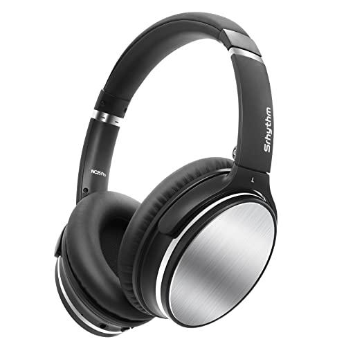 【中古】 ブラック Srhythm NC25Pro ノイズキャンセリングヘッドホン Bluetooth 5.3 ワイヤレスヘッドホン オーバーイヤー 超軽量 折りたたみ式 低遅延 40時間音楽再生 無線/3.5mm AUX有線両用 ブラック