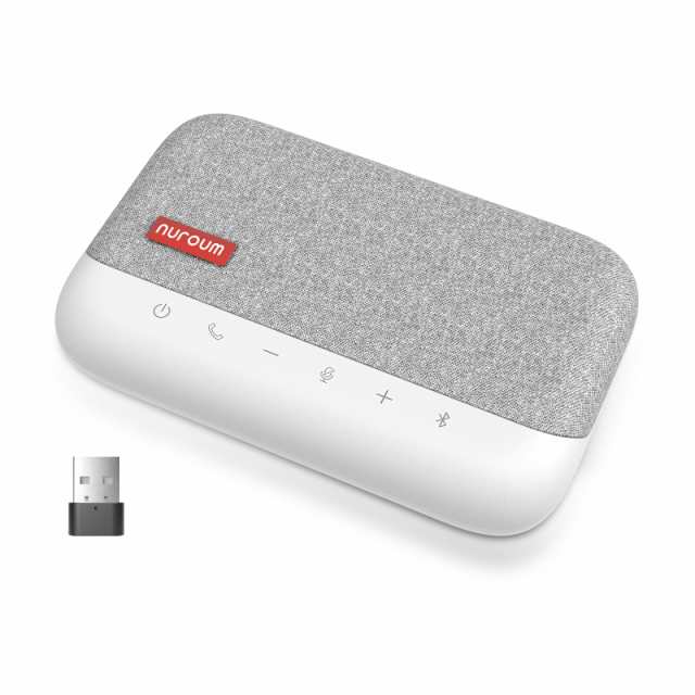 【中古】 Nuroum A15 スピーカーフォン 会議用マイクスピーカー Bluetooth対応 ノイズキャンセリング 集音マイク付き スピーカー USB/AUX