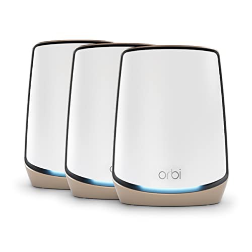 【中古】 3台セット NETGEAR Orbi WiFi6 AX6000 メッシュWiFi 3台セット 無線LANルーター 11ax トライバンド RBK863S メーカー 10G WANポ