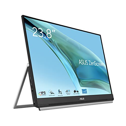 【中古】 23.8型 ASUS モバイルモニター モバイルディスプレイ ZenScreen MB249C 23.8インチ/IPS/フルHD/USB-C/ノングレア/スピーカー/キ