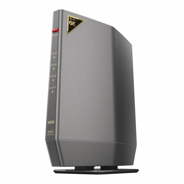 【中古】 バッファロー ルーター 無線 LAN Wi-Fi 6E 11ax 6GHz AXE5400 トライバンド 6ストリーム 2401 + 2401 + 573 Mbps 有線 2.5Gbps