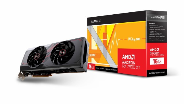 【中古】 16GB GDDR6_PULSE SAPPHIRE PULSE Radeon RX 7800 XT GAMING 16GB GDDR6 2ファン 省スペース型 グラフィックスカード 11330-02-